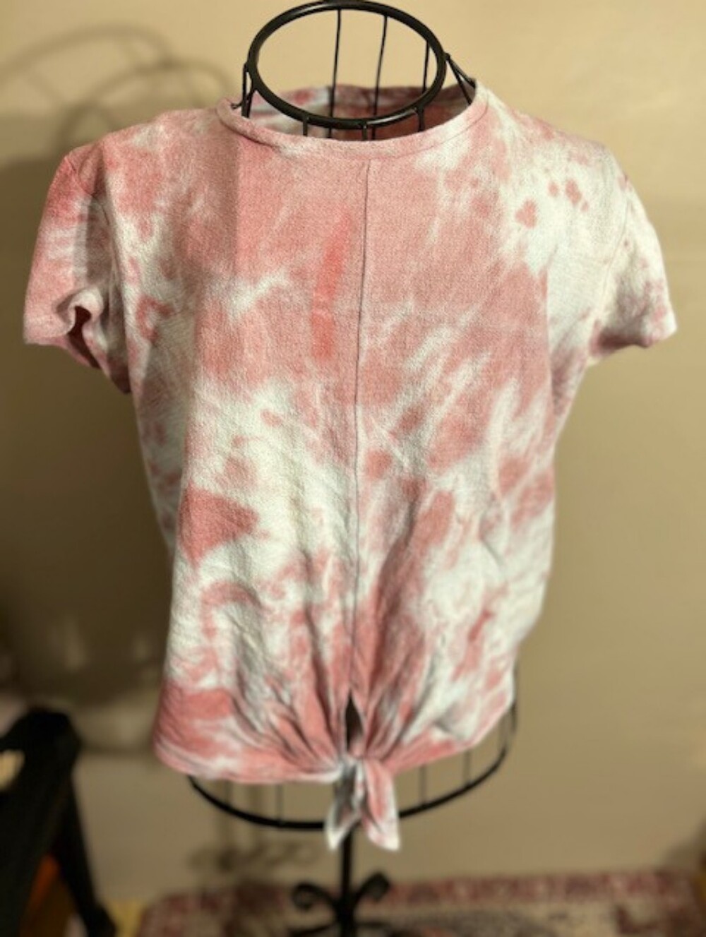 Madewell boho size   large womens shirt top blouse   tie dyed pink  blue